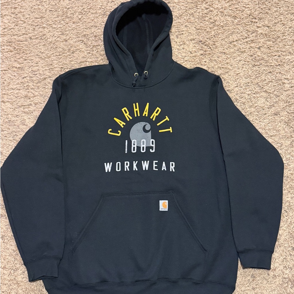 Carhartt Black and Yellow Workwear Hoodie
